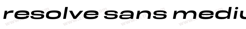 resolve sans medium字体转换